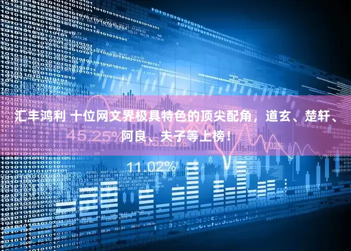 汇丰鸿利 十位网文界极具特色的顶尖配角，道玄、楚轩、阿良、夫子等上榜！